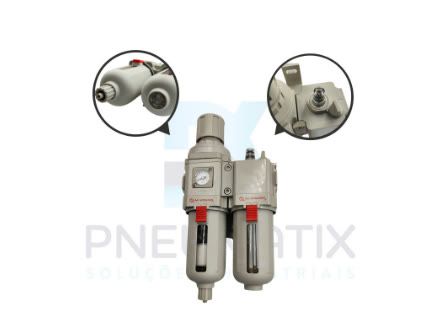 Conj. Lubrifil R.1/2 BSPP Dreno Automático BL49-41BG